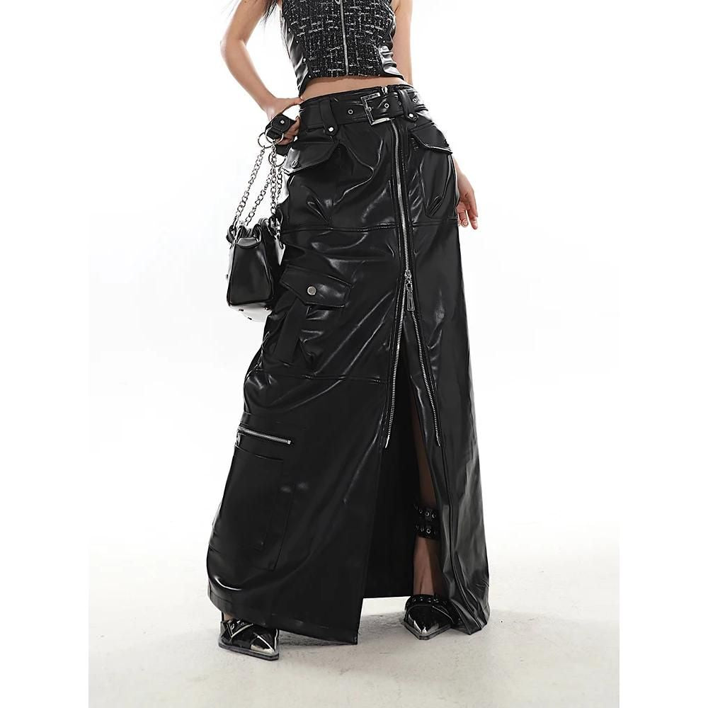 Stylish and Versatile PU Leather Skirt for Women