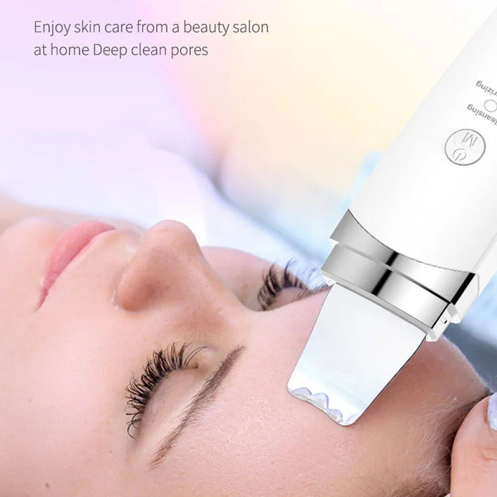 Ultrasonic Facial Scrubber: Deep Cleansing & Rejuvenation Spatula