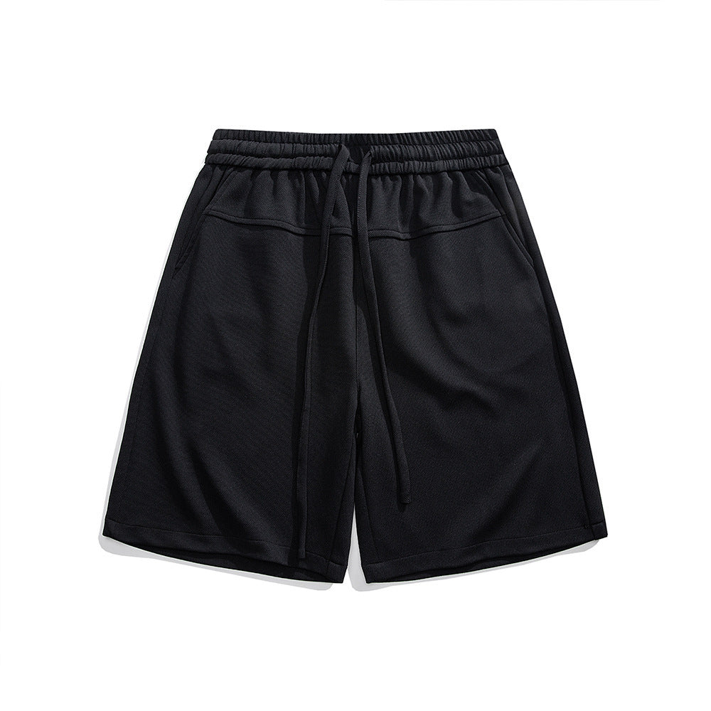 Men's Drawstring Loose Straight Shorts