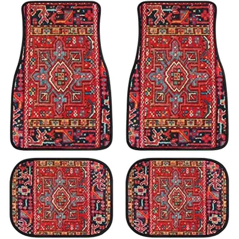 Persian Rug-Style Car Floor Mats - A Set of 4