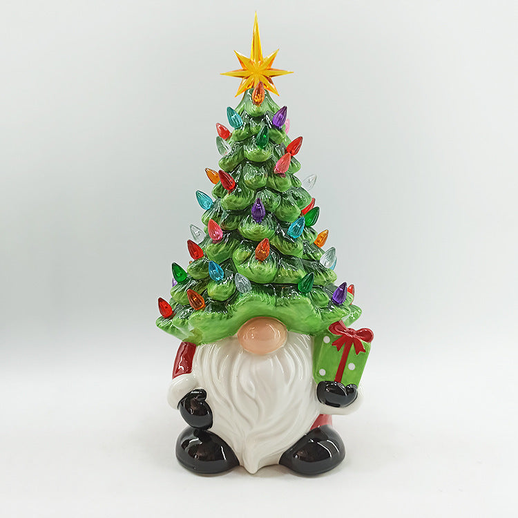Battery Light-emitting Resin Dwarf Lantern Table Decorations
