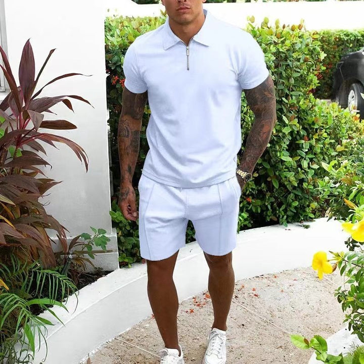 Men's Short-sleeved Shorts Casual Suit Two-piece Suit