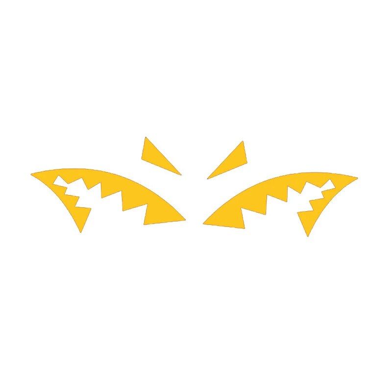 Reflective Shark Mouth & Fin Car Decal - Waterproof Vinyl Sticker