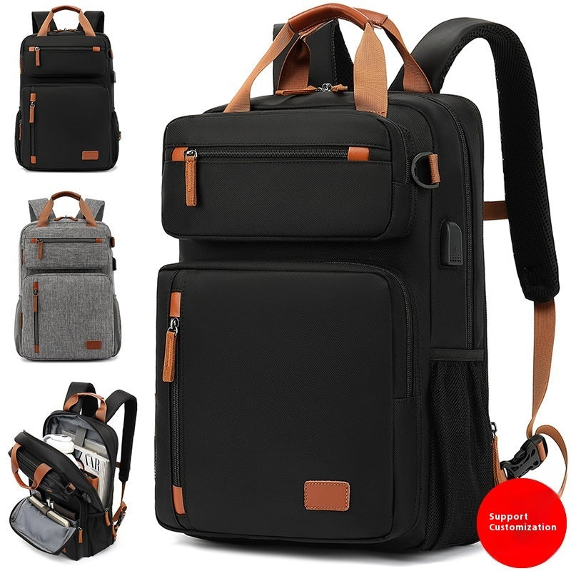 Student Large Capacity Waterproof Schoolbag 15.6-inch Computer Backpack