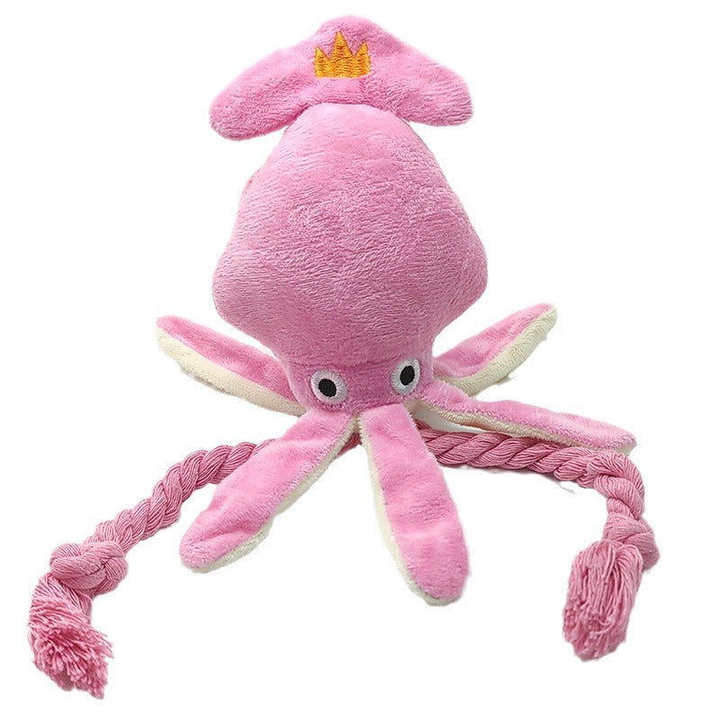 Durable Squeaky Plush Dog Toy - Bite Resistant for Small to Medium Dogs