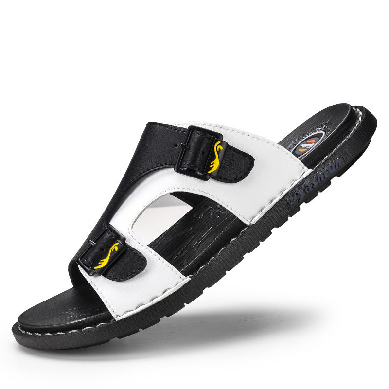 Casual Leather Outdoor Men's Slippers
