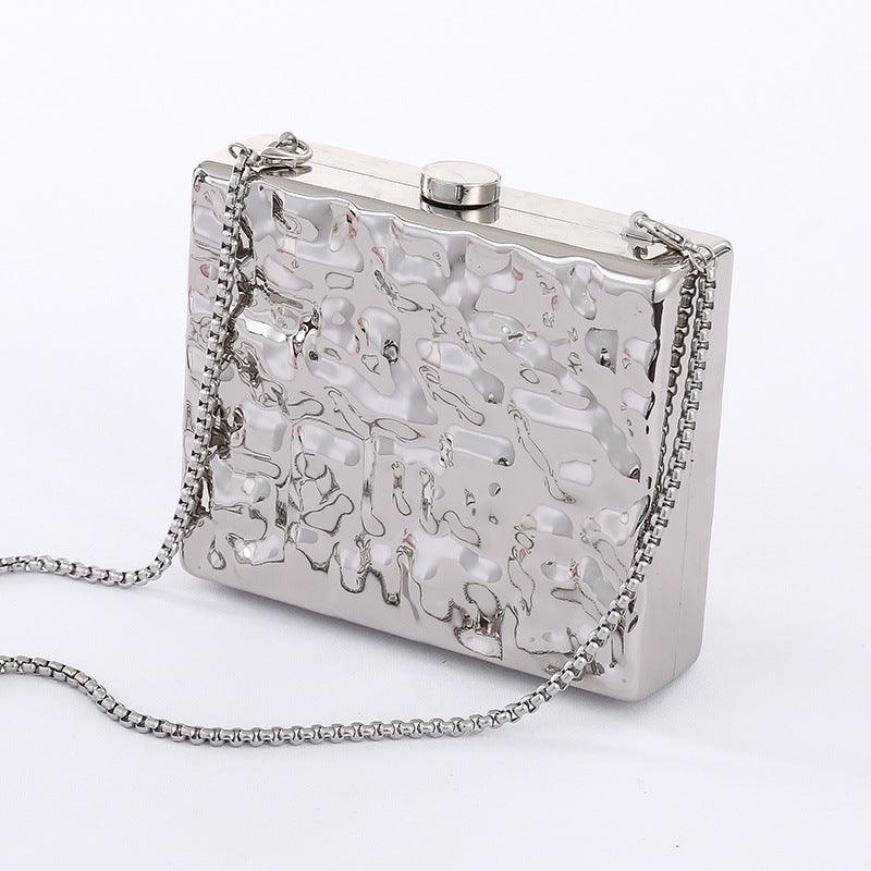 Single Shoulder Embossed Evening Bag