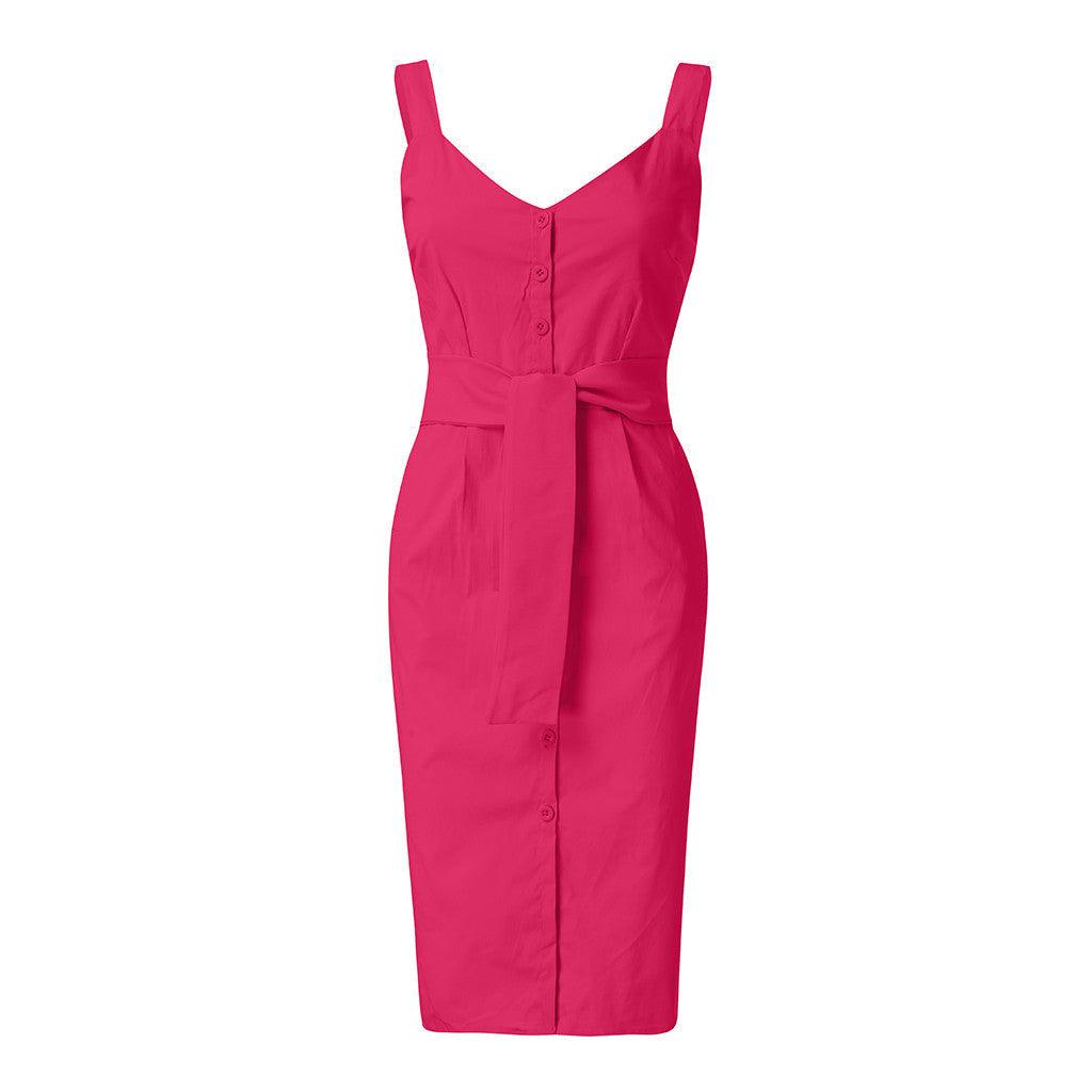 Sleeveless Slim Dress