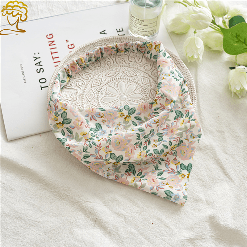 Triangle Scarf Women's Elastic Band Turban Three-State Hair Accessory