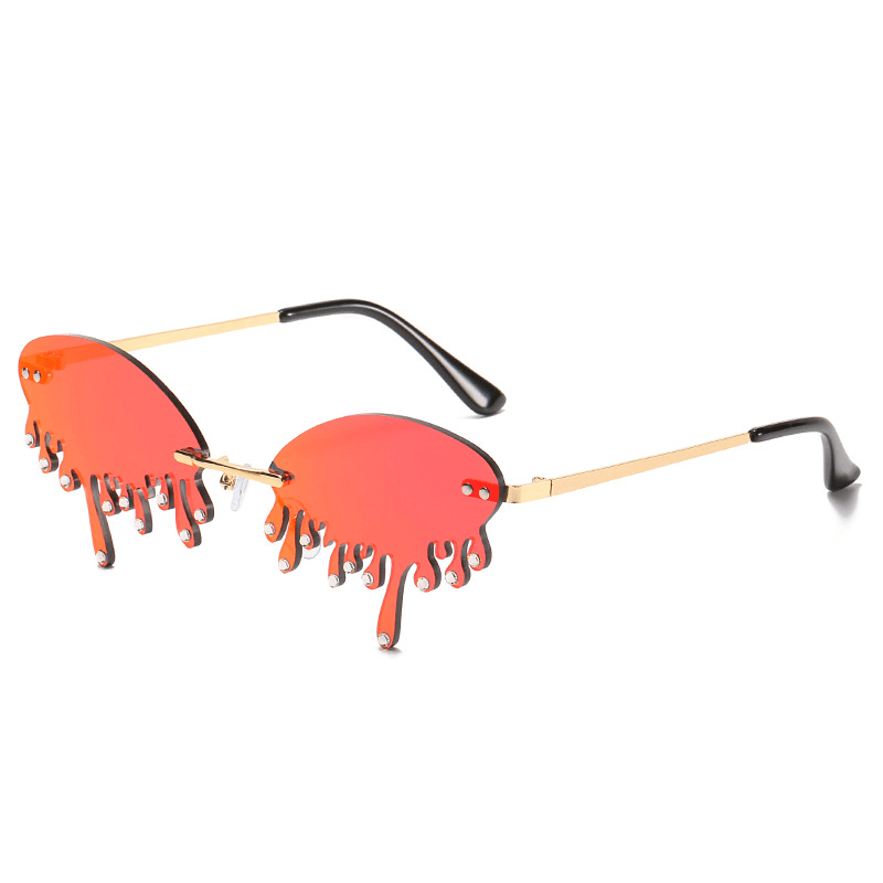 Sunglasses Personality Tear-Shaped Visor Glasses