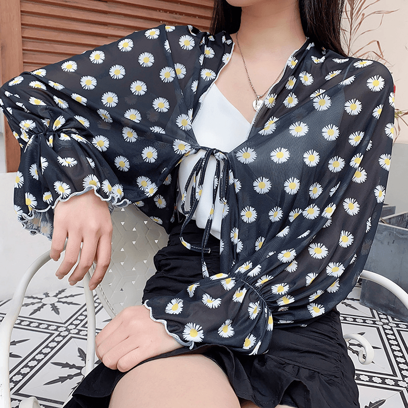 Sun Protection Clothing with Silk Scarf Women's Sun Protection Sleeves