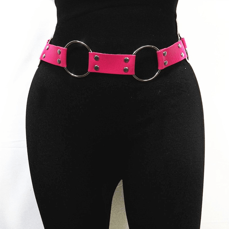 Punk Style Concave Shape Waist Chain Fire
