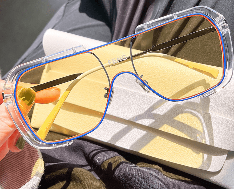 One-Piece Large Frame Sunglasses