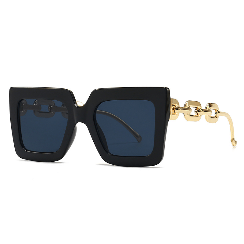 New Fashion Retro Square Large Frame Sunglasses