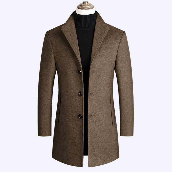 Woolen Coat Men Autumn and Winter Middle-Aged Men - MRSLM