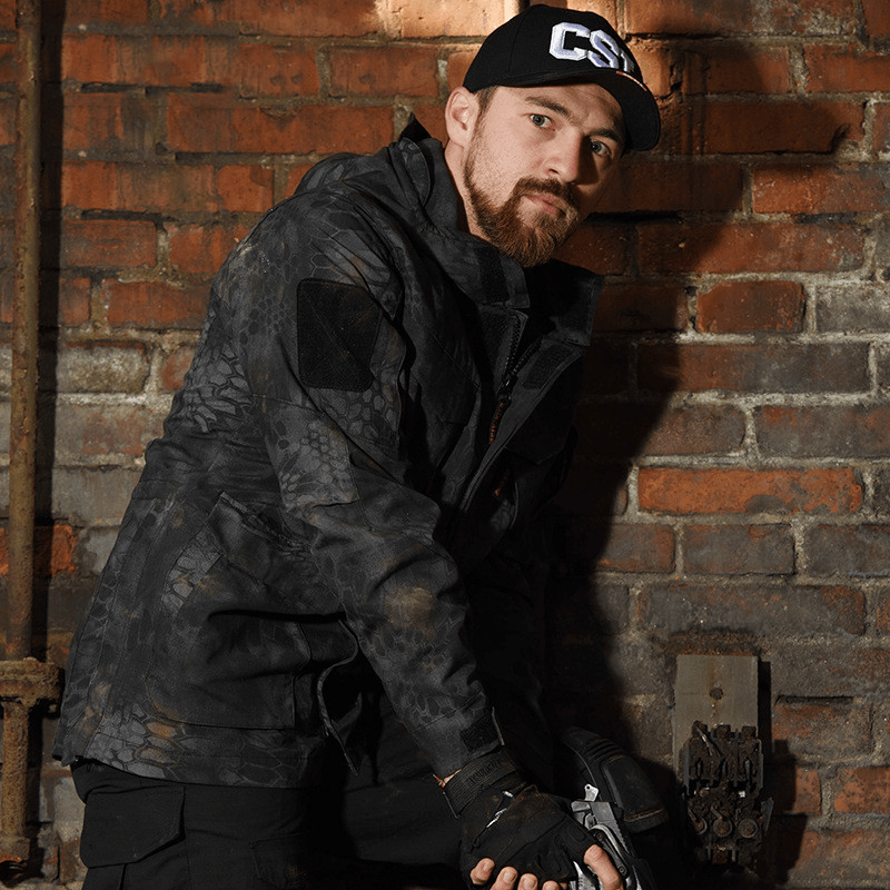 Tactical Windbreaker Mid-Length Men's Jacket