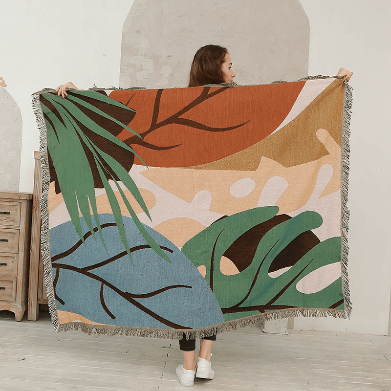 Jungle Sofa Blanket Decorative Blanket Outdoor Tent Camping