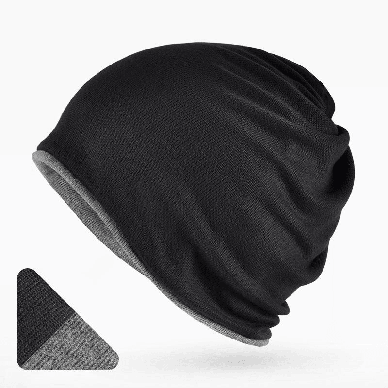 Turtleneck Bib Dual-Use Men's and Women's Solid Color plus Velvet