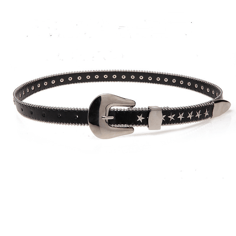 Women's Belt Metal Willow Nail Beads Decorative Student Belt