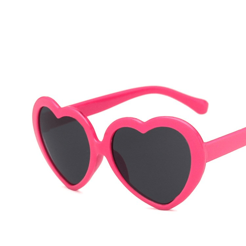 Girl Cute Colorful Sunglasses with Heart Sunglasses