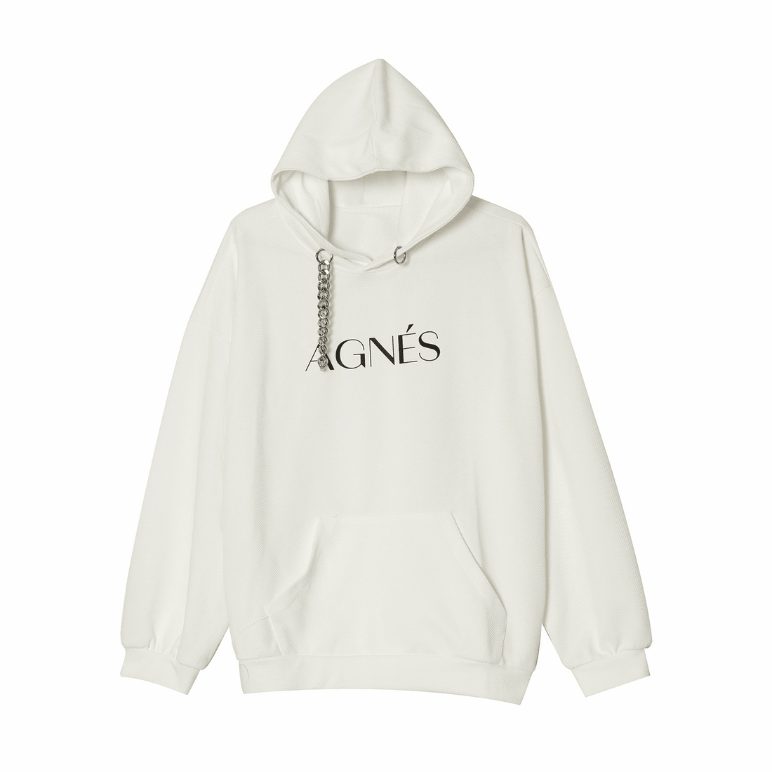 Korean Style Loose Chain Design Sense Wild Letter Couple Hooded Sweater