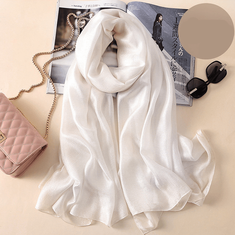 Scarf Women's All-Match Western Style Thin Scarf Gauze Collocation Suit Coat