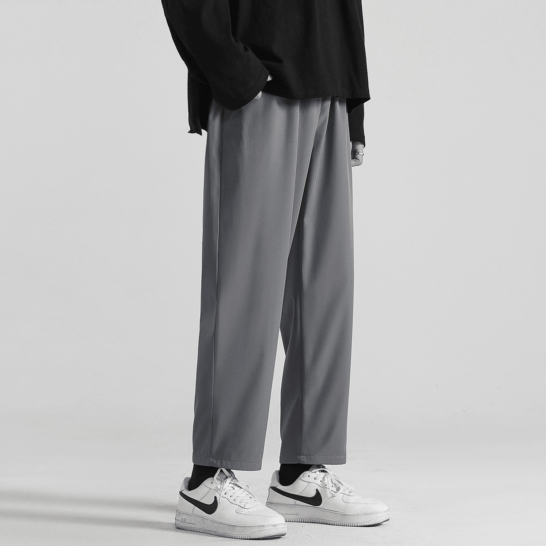 Men's Korean Style Trendy Loose All-Match Nine-Point Casual Pants
