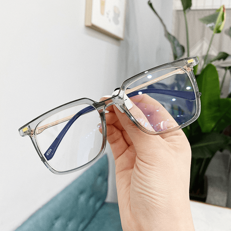 Plain Glasses, Square Glasses Frame, All-Match Myopia Glasses Frame
