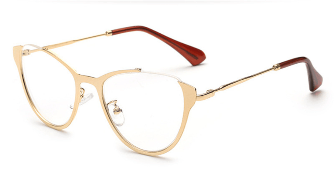 Men's and Women's Steel Leather Decorative Glasses