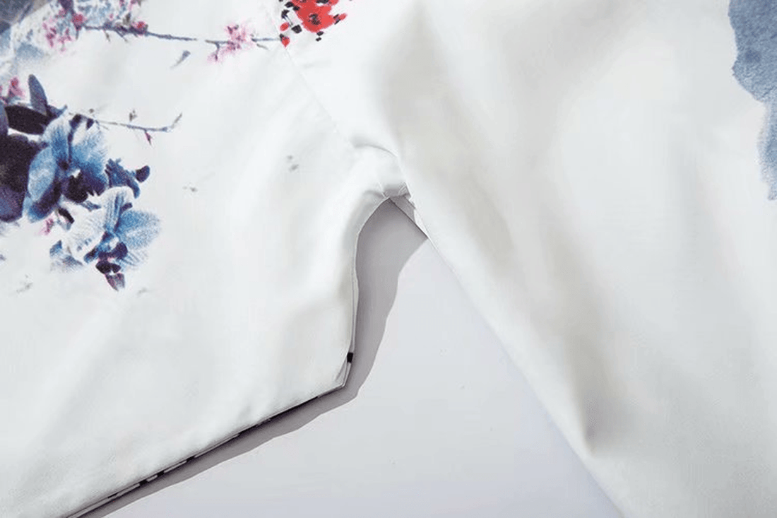 Source Japanese Ukiyo-E Road Robe Kimono Three-Quarter Sleeve Loose Unbuttoned Trendy Cloak Shirt Jacket
