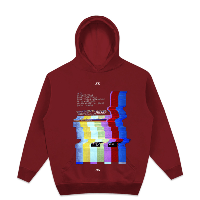 Retro Street Loose Vapor Wave Letter Black Sweater
