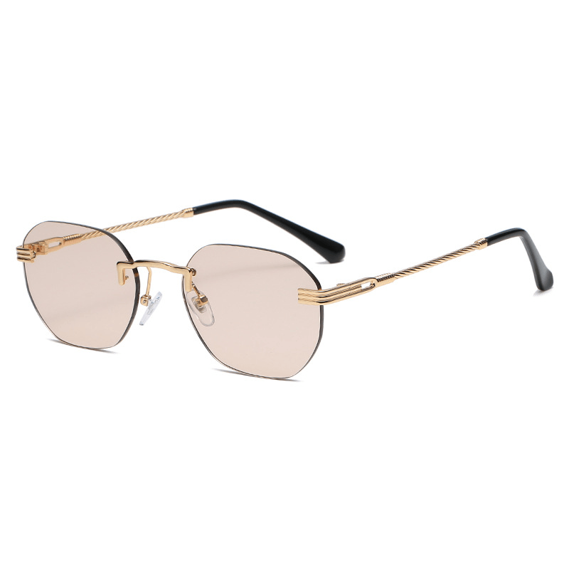 Trend Square Rimless Sunglasses Men and Women Sunglasses