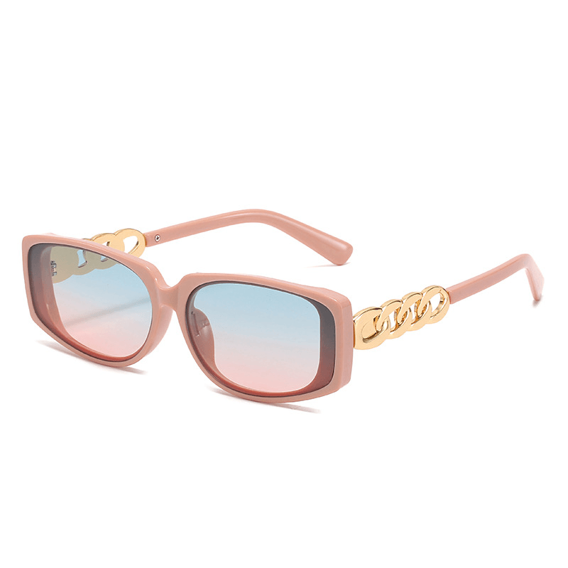 Fashion Chain Element Square Glasses Personality Fashion Catwalk Sunglasses