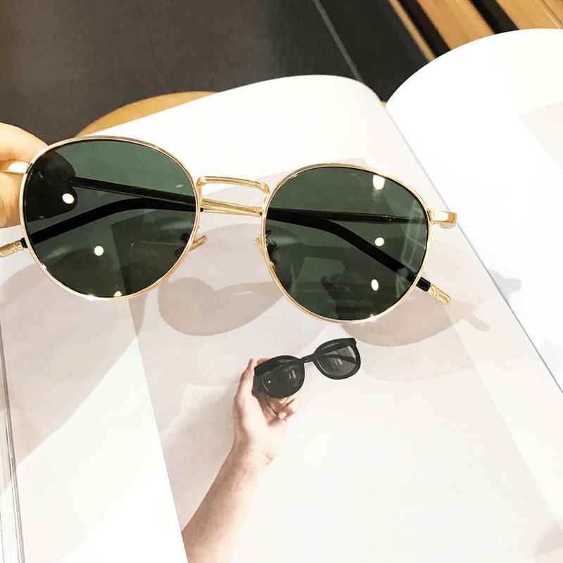 Polarized Sunglasses Women's round Face Anti-Uv Sunglasses Men