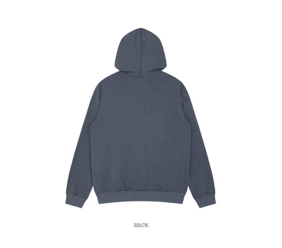 Retro Font plus Velvet Hooded Pullover Street Sweater