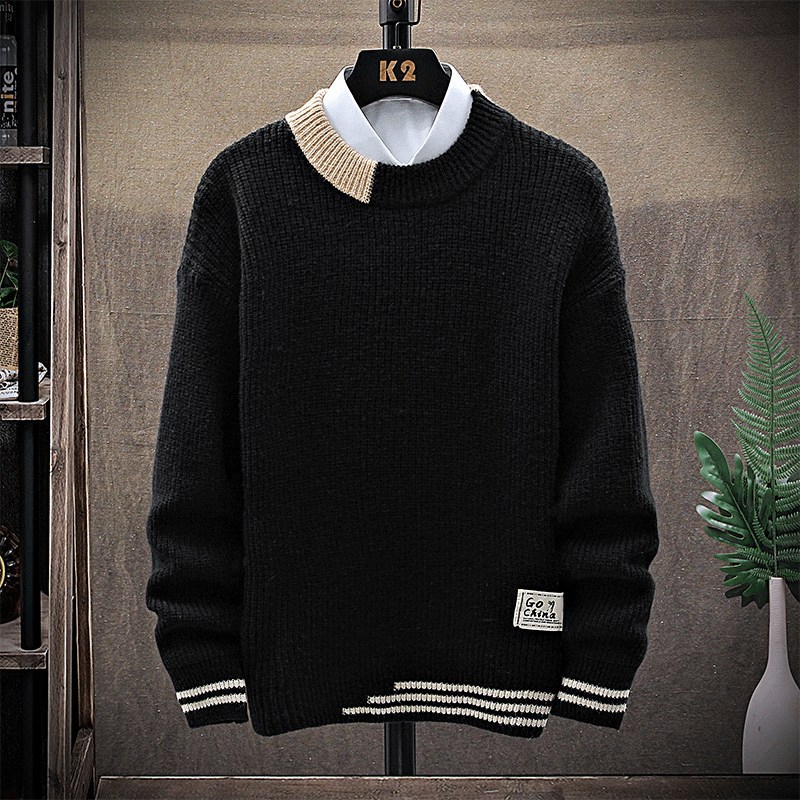 Men's Trendy Casual Long-Sleeved Sweater