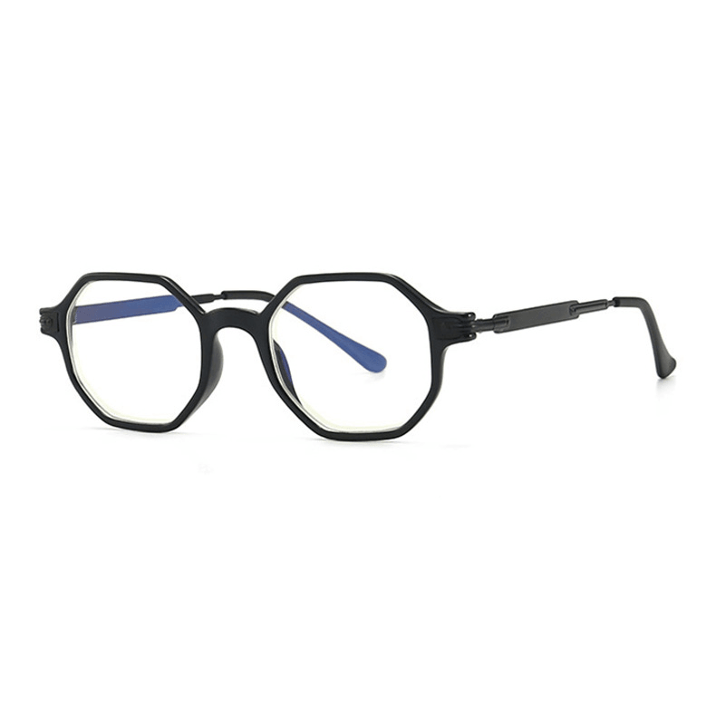 Anti-Blue Light Flat Mirror Retro Polygonal Goggles