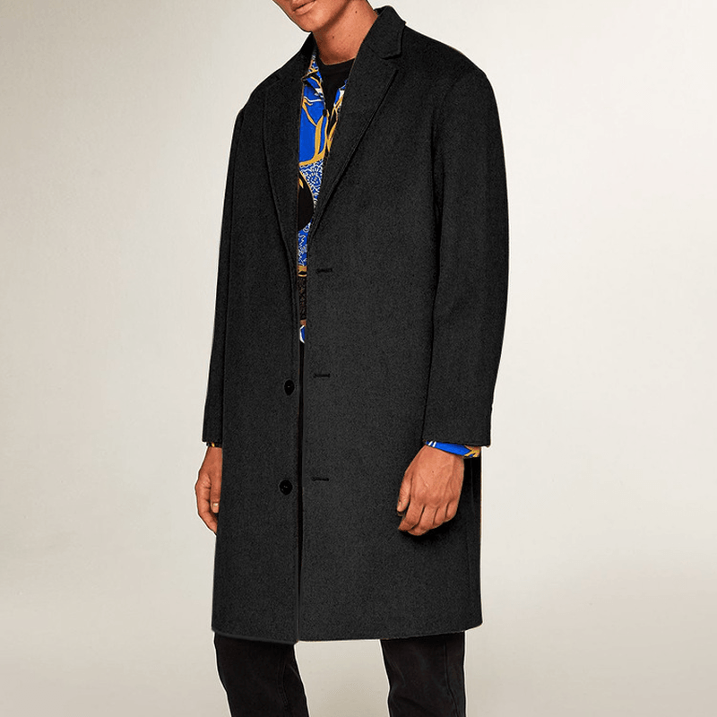 New British Men's Windbreaker Woolen Jacket