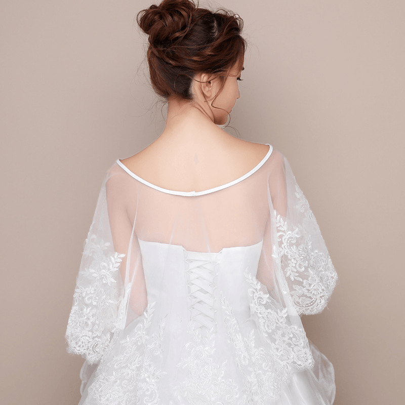 The Wedding Dress Was Thin, Covering the Meat and Covering the Arms, Lace Shawl