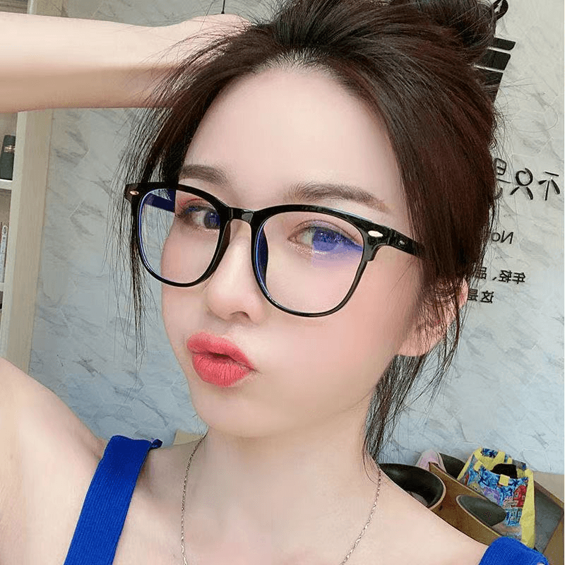 Women's Blue Light Blocking Flat Mirror Computer Glasses for Eye Protection