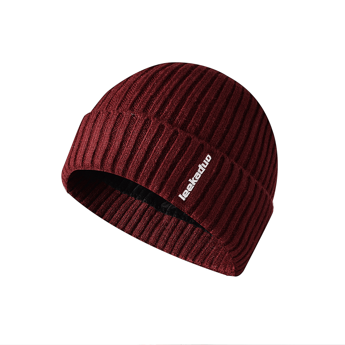 Embroidered Flanging Dome Hat Outdoor Wool Knit Hat