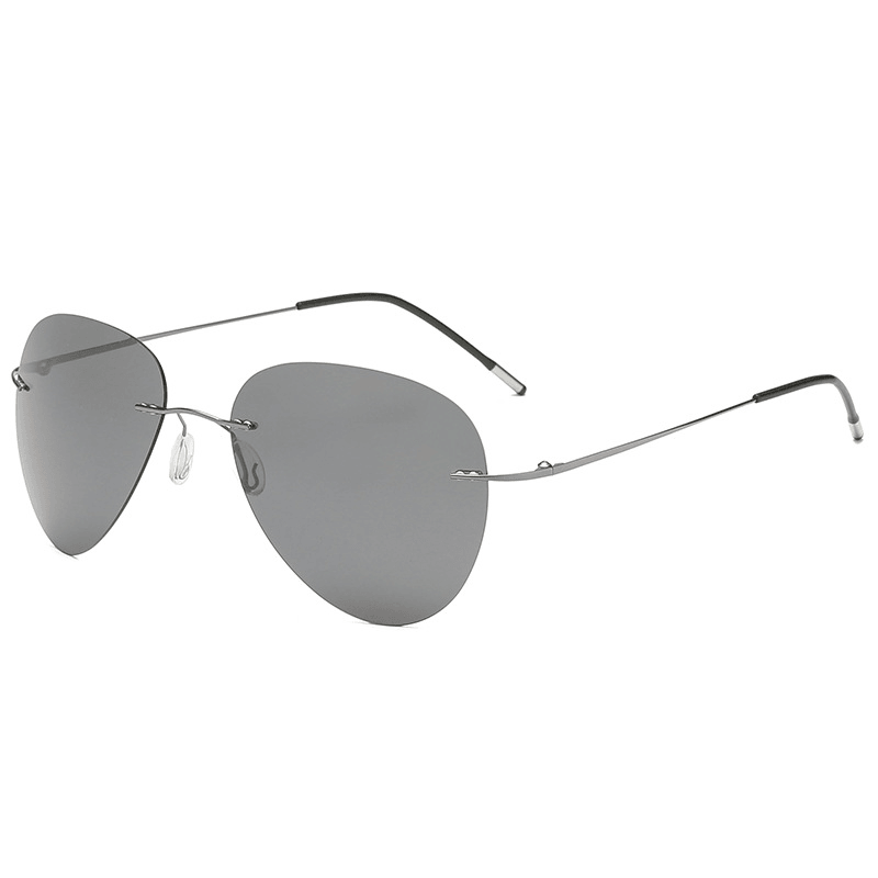 New Frameless Ultralight Polarized Memory Metal Sunglasses