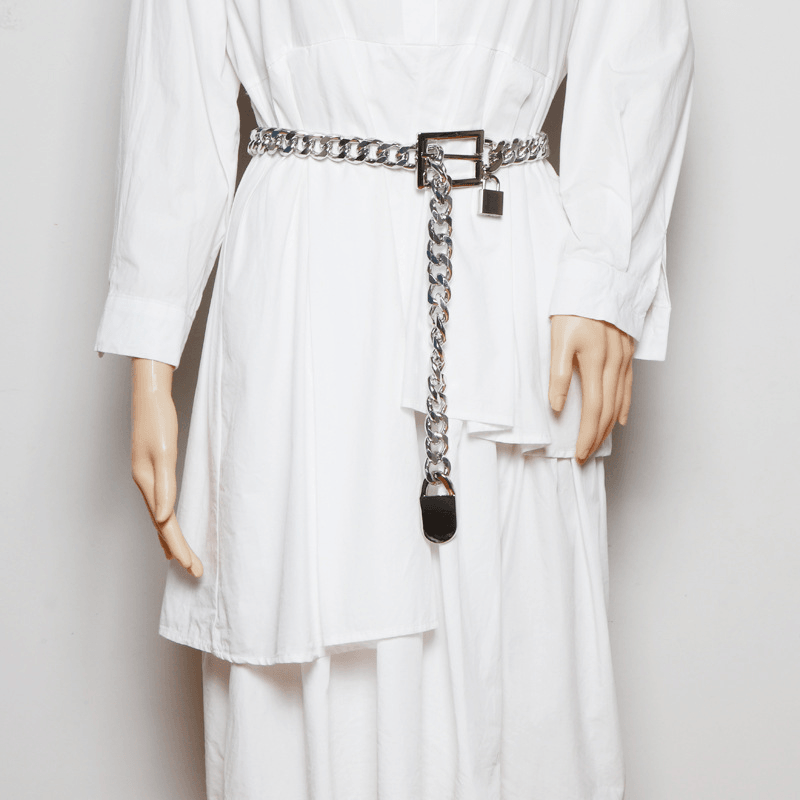 Thick Chain Belt Ladies Western Accessories Fashionable