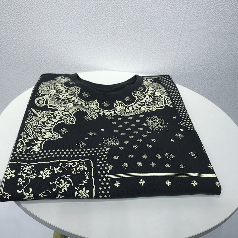 Printed Casual Long-Sleeved Pullover Jacket Men's Trend