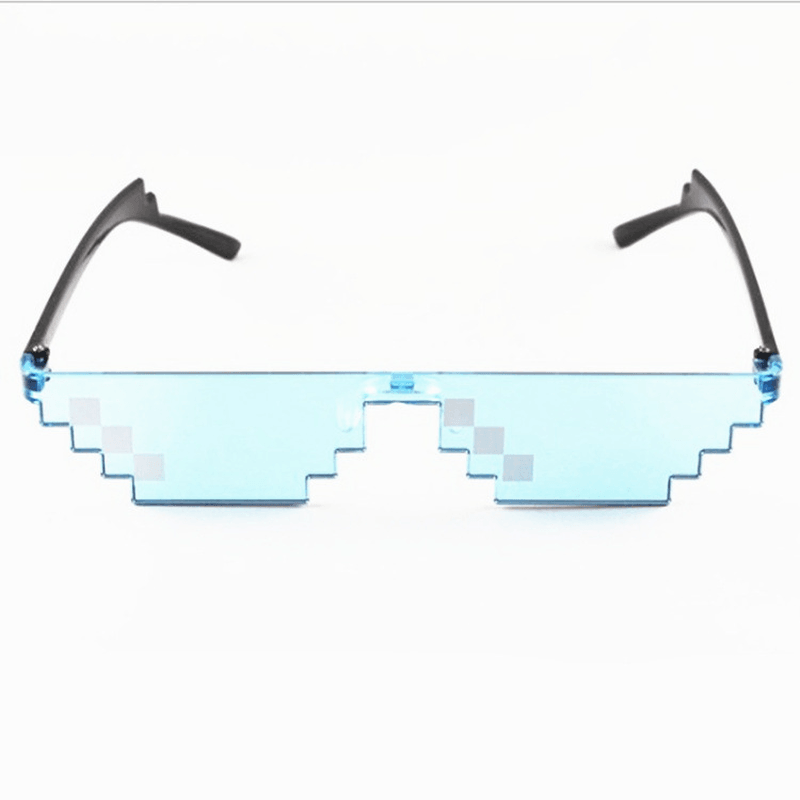 Mosaic Pixel Sunglasses Anime Peripheral Spoof Costume