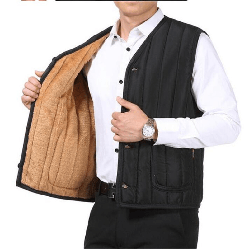 Men's Waistcoat Sleeveless Padded Cotton Vest