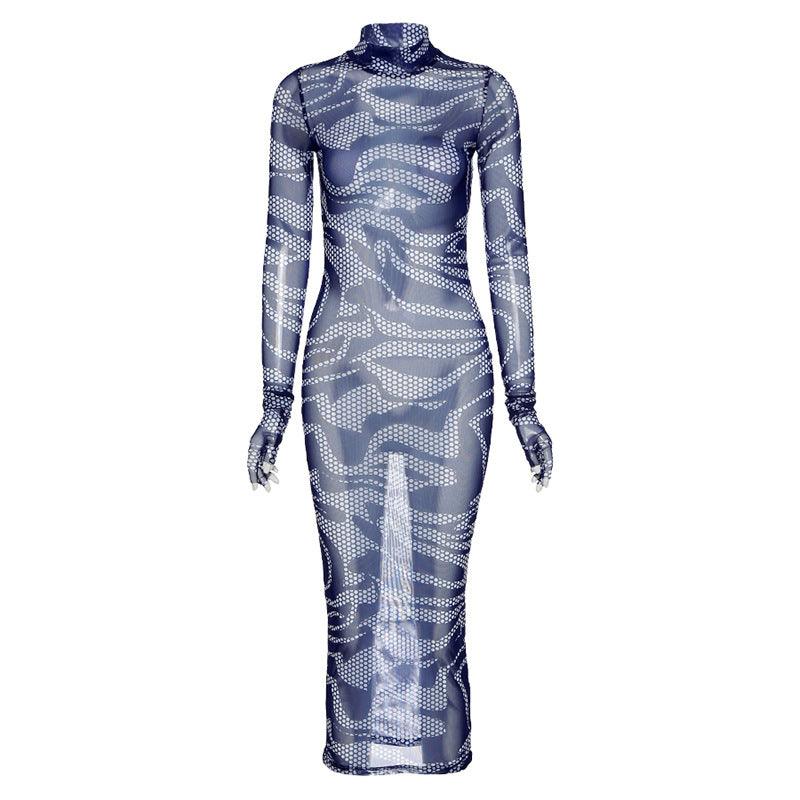 Slim-fit Mesh Dress