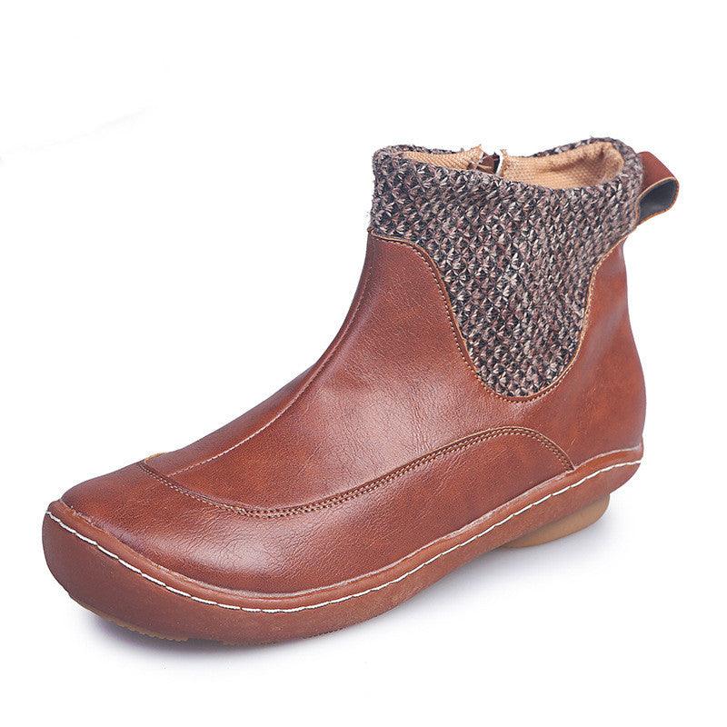 New Women's Shoes Woolen Women's Leather Boots