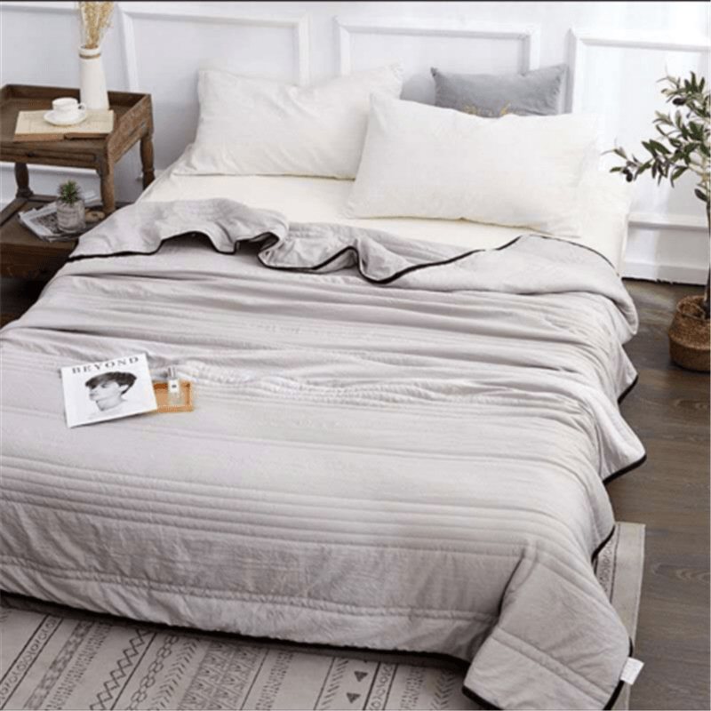 Cooling Blankets Pure Color Summer Quilt Plain Summer Cool Quilt Compressible Air-conditioning Quilt Blanket