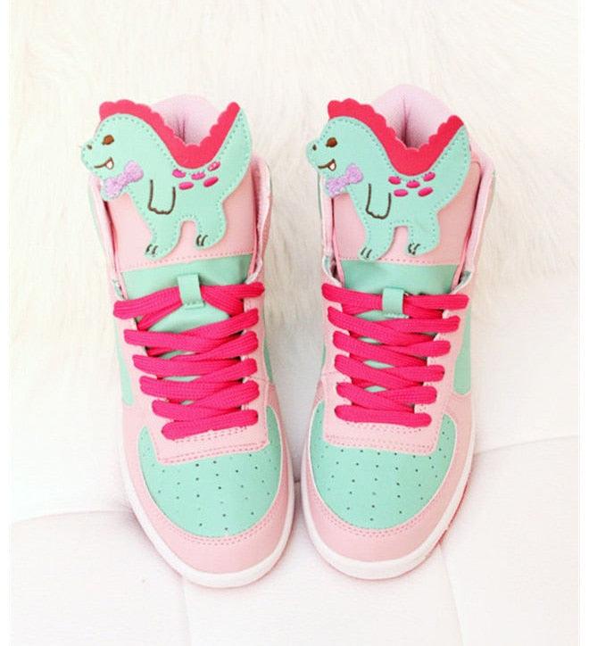 Harajuku Japanese Cute Macaron Girls Heart Shoes